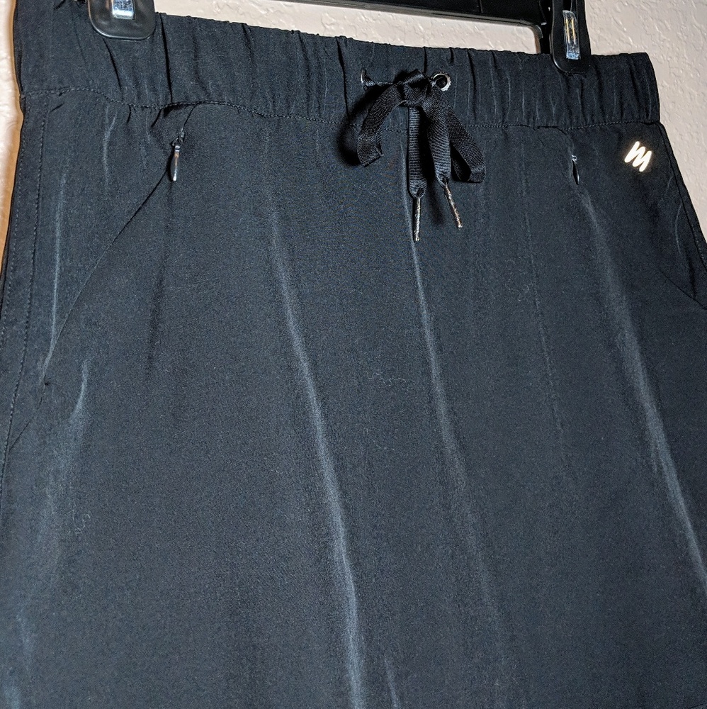 Nicole Miller black Zippy woven skirt